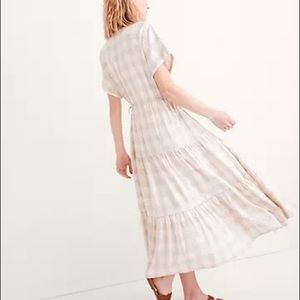 Madewell NWOT Midi Gingham Dress